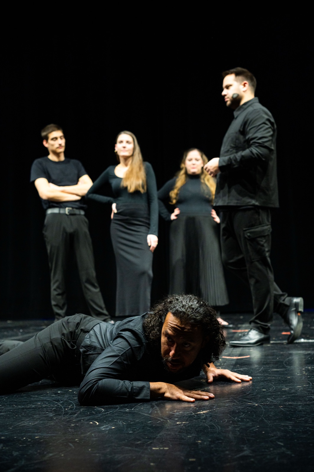 Juan Zuleta performing on stage